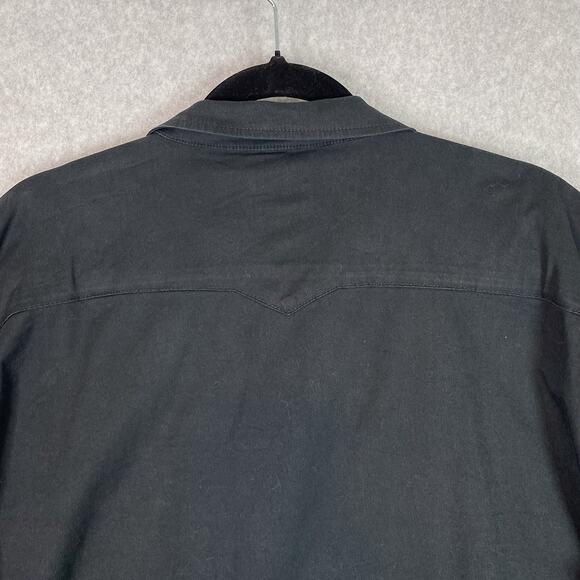 Vertx Shirt Mens 2XL Black Short Sleeve Snap Button - Picture 5 of 7